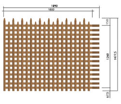 Palissade à lattes verticales