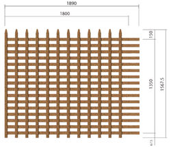 Palissade à lattes verticales