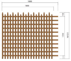 Palissade à lattes verticales