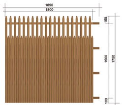 Palissade Eco-modèle