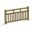 Acheter Eléments de clôture haute à barreaux (3 lisses) - Solution Pin au meilleur prix